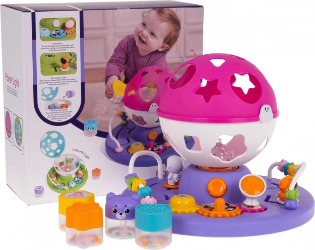 Trieur interactif avec lumières et sons – Rose