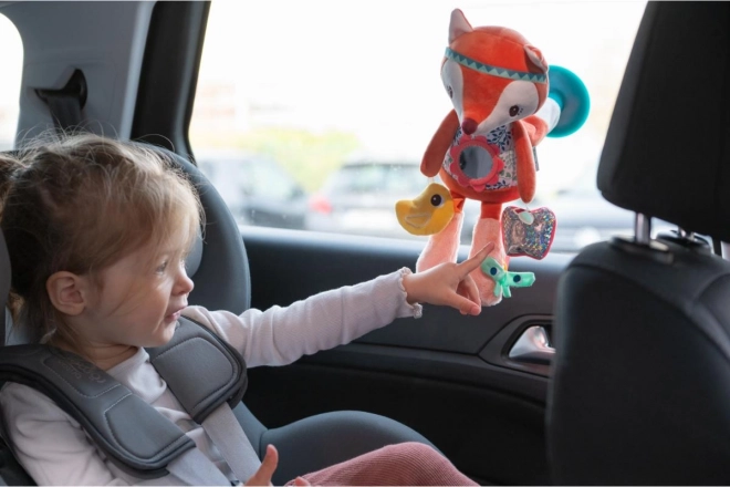 Lilliputiens jouet en peluche de voyage avec activités renard Alice