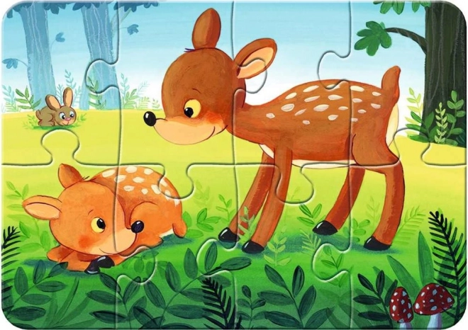 Mon premier puzzle animaux de la forêt 4 en 1