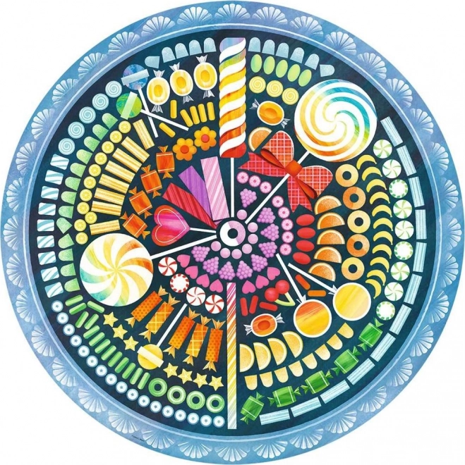 Puzzle Ravensburger Cercle des couleurs Confiseries 500 pièces