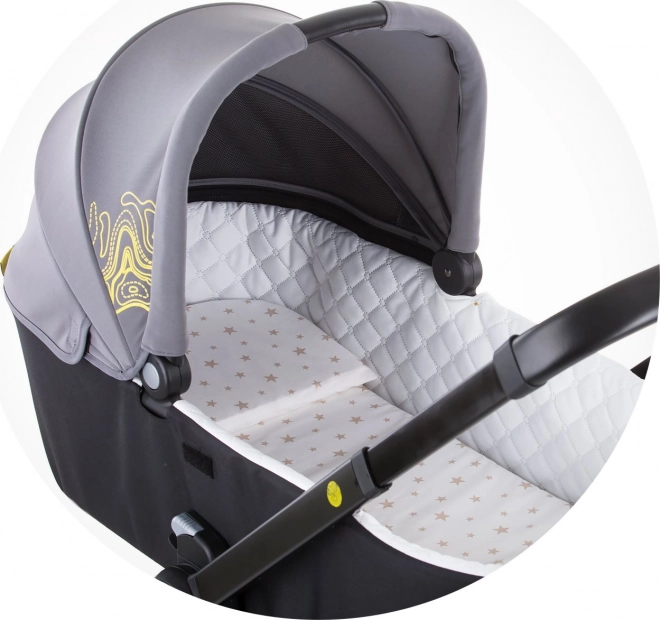 CHIPOLINO Matelas pour landau Étoiles grises