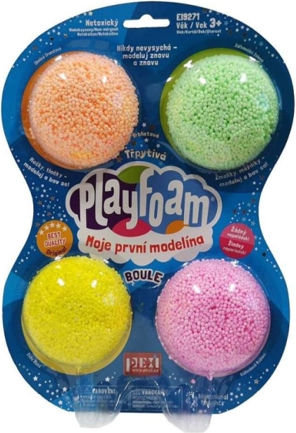 PlayFoam Boule set scintillant 4 couleurs – pâte à modeler qui ne salit pas