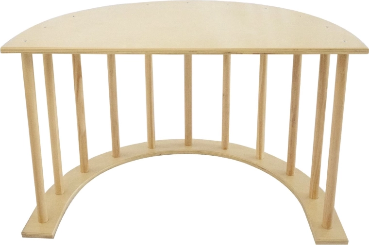 Échelle multifonction en bois, balançoire et table 3-en-1 pour enfants