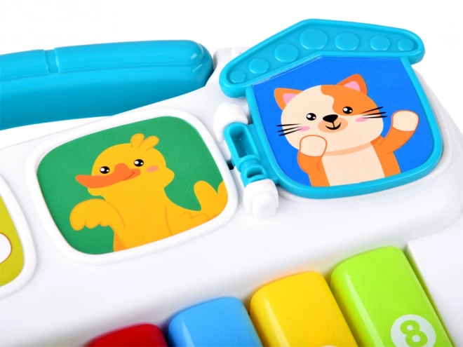 Clavier musical joyeux avec animaux