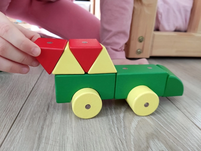 Blocs magnétiques en bois WABI 40 pièces