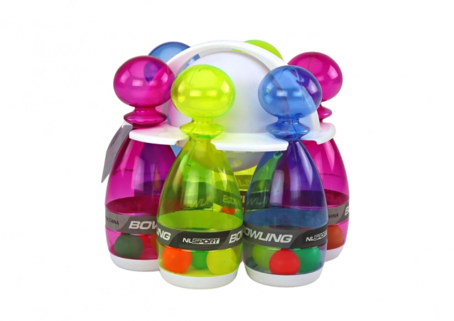 Ensemble de bowling 6 quilles de bowling Couleurs transparentes