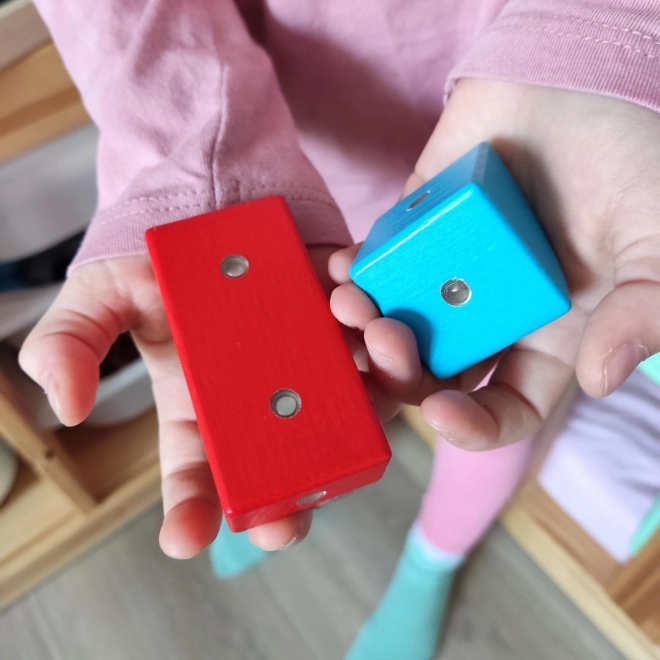 Blocs magnétiques en bois WABI 40 pièces