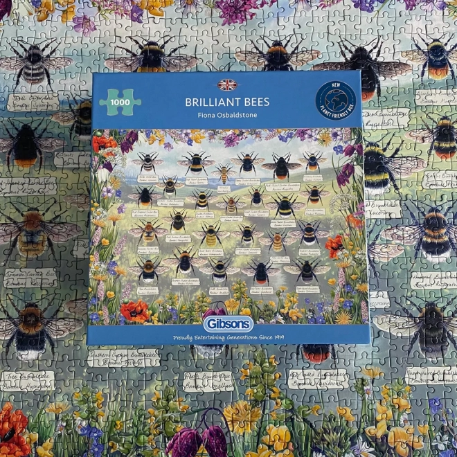 Puzzle Gibsons Abeilles Brillantes 1000 pièces