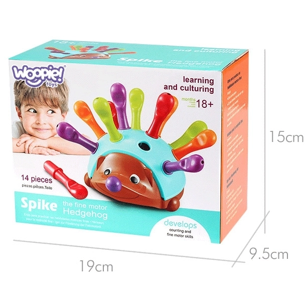 Woopie jeu éducatif hérisson trieur Montessori 4 en 1