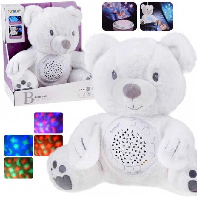 Ours en peluche avec mélodies et projecteur