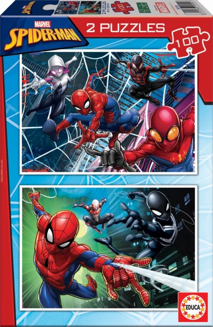 Puzzle EDUCA Spiderman 2x100 pièces
