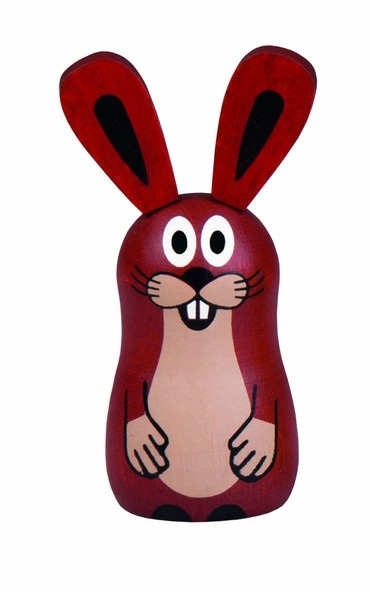 Figurine en bois Lapin avec aimant Detoa