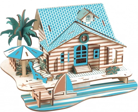 Woodcraft puzzle 3D en bois Villa à Bali