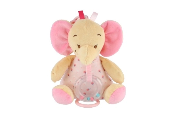 Boîte à musique - éléphant rose 18 cm