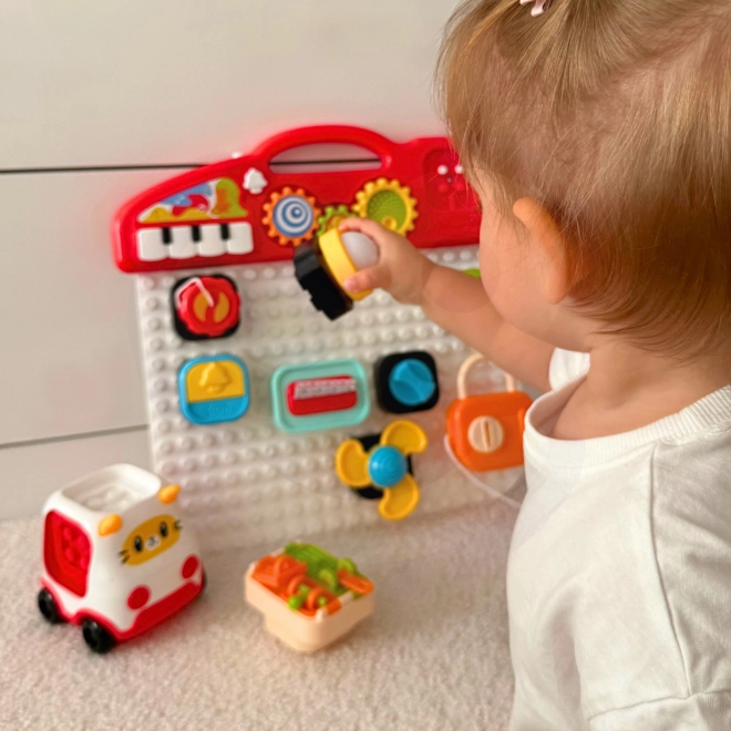 Voiture de construction Montessori chat