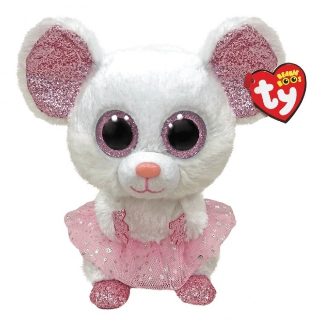 Masquot Ty, ballerine blanche - Nina 24 cm