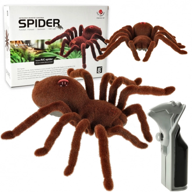 Araignée en peluche avec télécommande