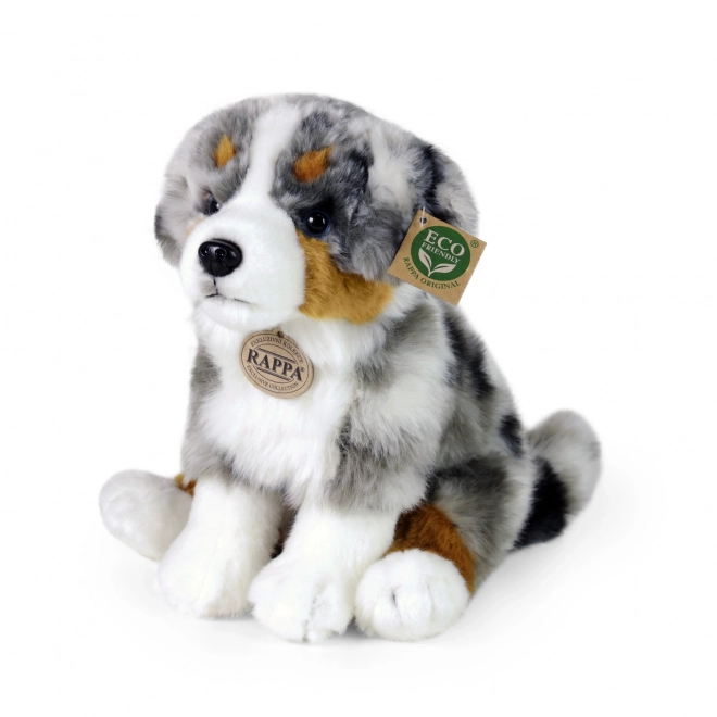 Berger australien en peluche assis 30 cm ÉCOLOGIQUE