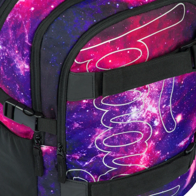 BAAGL Sac à dos scolaire Skate Galaxy