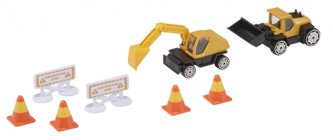 Ensemble mini de construction Teamsterz avec engins de chantier