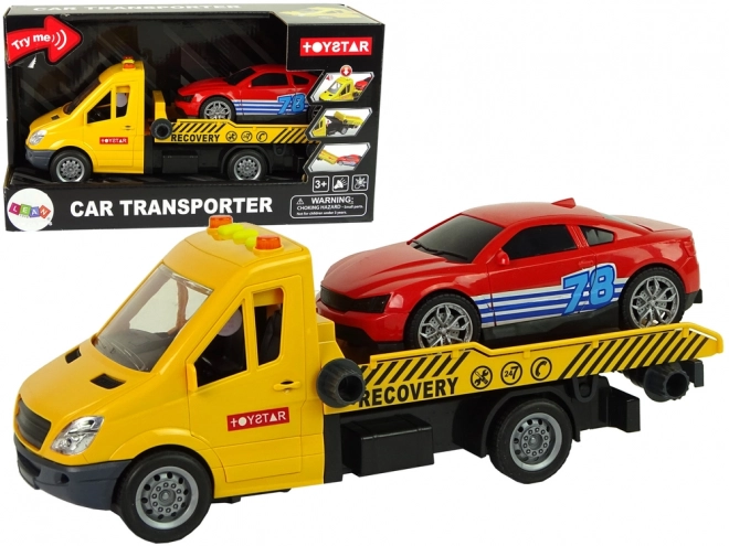 Transporteur Camion Auto de Remorquage Assisté Sons Lumières