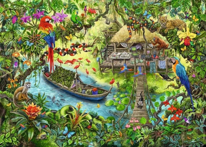 Puzzle Sortie ENFANTS : Jungle 368 pièces