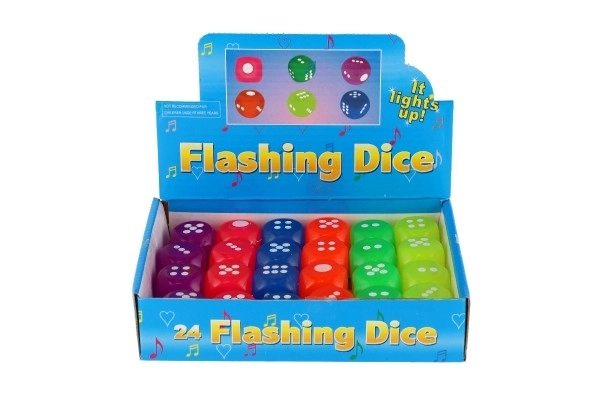 Dé en silicone lumineux 3 cm - 1 pièce