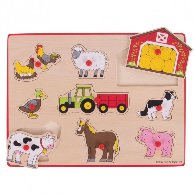 Puzzle encastrable Ferme Bigjigs Toys