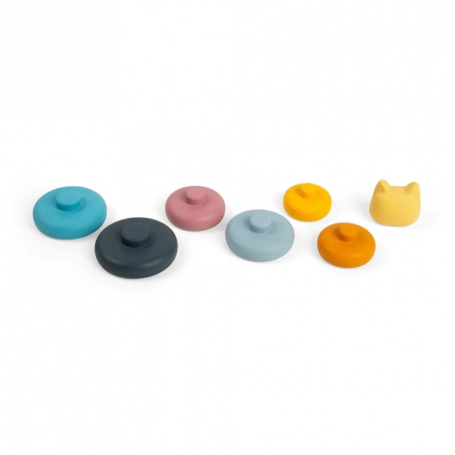 Jouet empilable en silicone en forme de chat