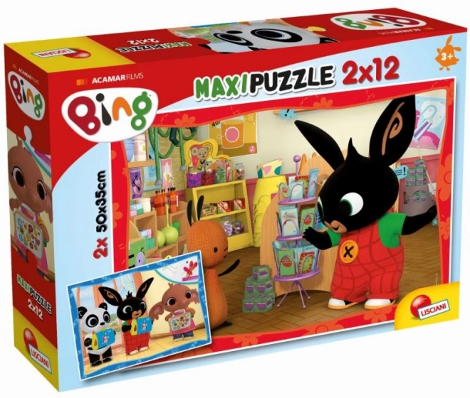 Puzzle avec Bing - 2x12 pièces : À l'école