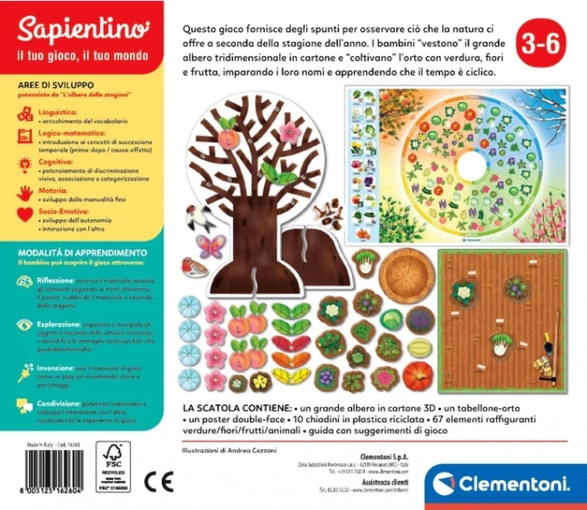 CLEMENTONI Jeune Apprenant : Arbre des Quatre Saisons (Jouer pour l'Avenir)