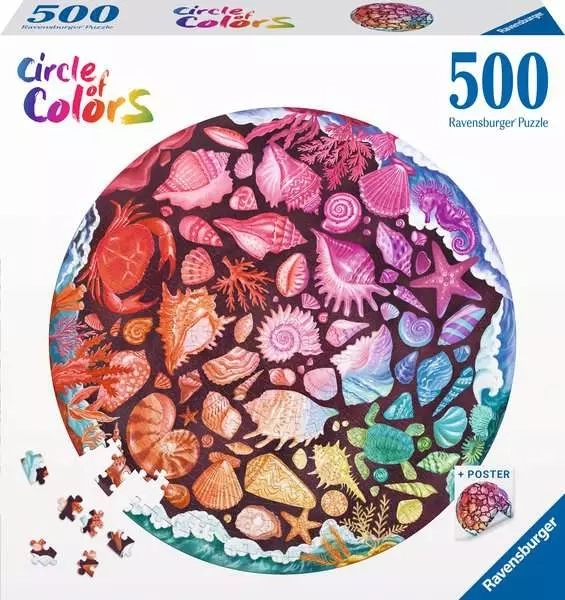 Puzzle palette de couleurs coquillage 500 pièces