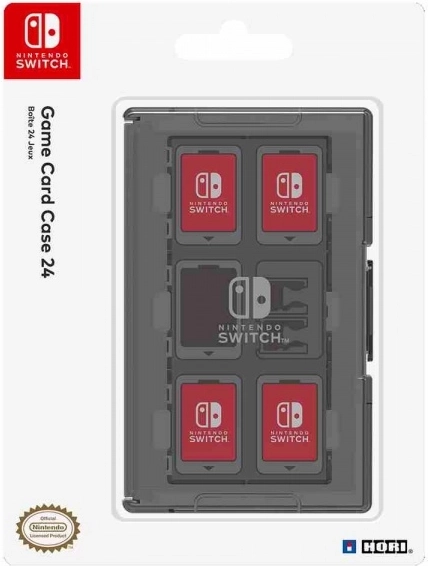 Étui pour 24 cartes de jeu Nintendo Switch – noir