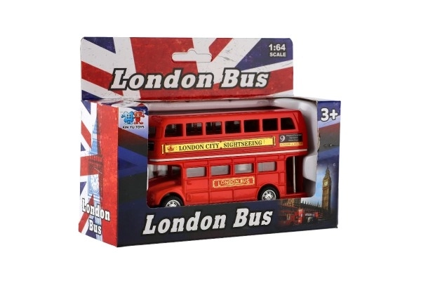 Bus à impériale rouge Londres 12 cm