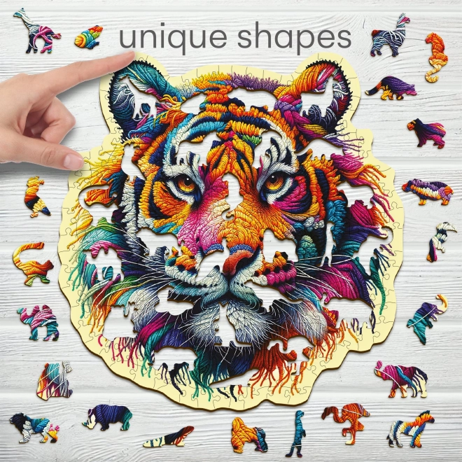 WOODEN CITY Puzzle en bois Tigre délicat 250 pièces
