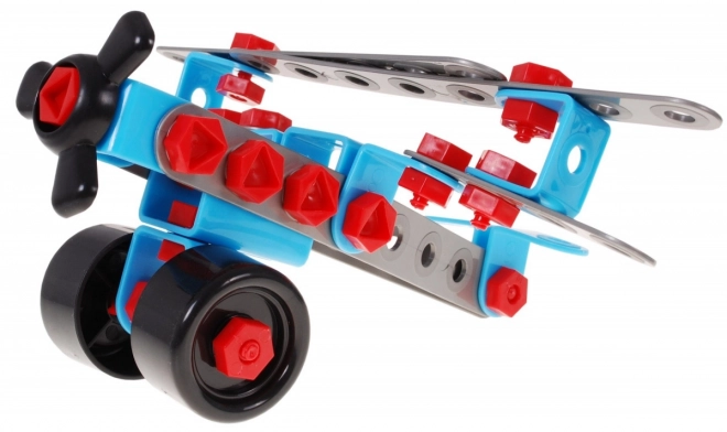 Kit de construction pour enfants + tournevis électrique + outils + 10 modèles à construire - 552 pièces