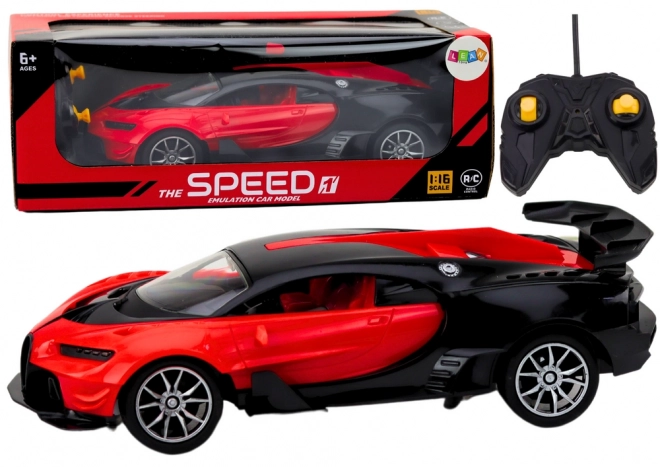 Voiture de sport télécommandée rouge 1:16 RC auto
