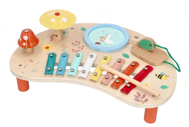 Table de musique printanière