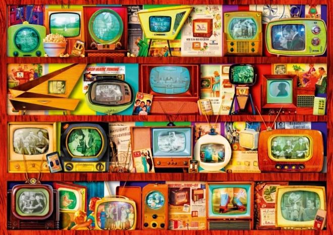 Puzzle L’âge d’or de la télévision 1000 pièces