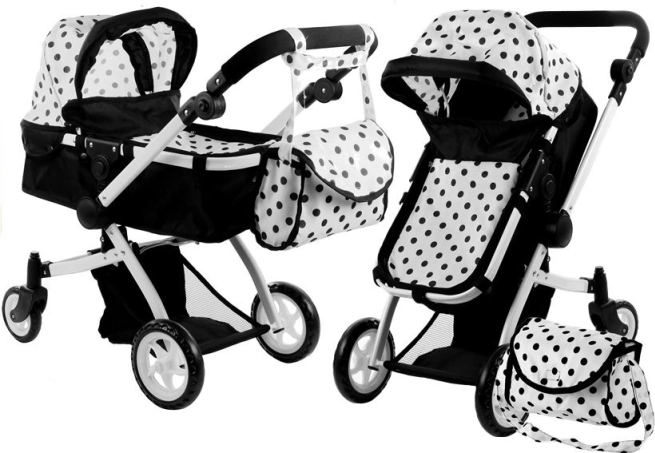 Bascule 2-en-1 facile : poussette nacelle et version sport