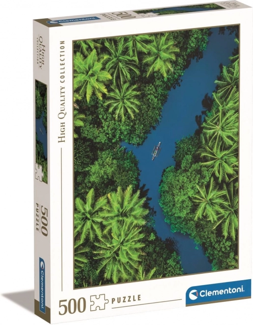 Puzzle avec vue tropicale à vol d'oiseau