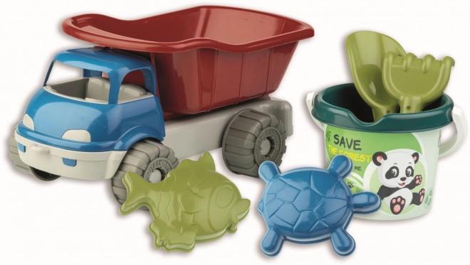 Androni RECYCLAGE Ensemble de sable forêt avec voiture