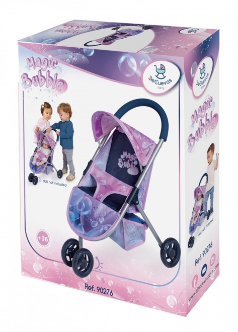 DeCuevas 90276 Poussette de sport pour poupées tricycle Magic Bubble 2024 - 55 cm