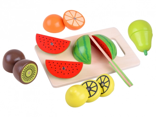 Grande boîte magnétique en bois pour couper les légumes et fruits ZA4121