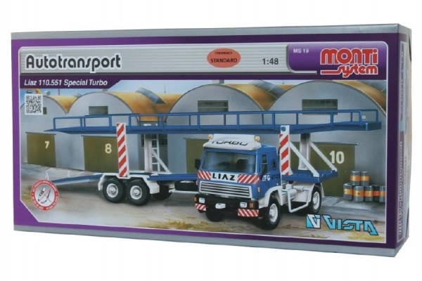 Jeu de construction Monti System MS 19 Autotransport Liaz 1:48 en boîte 31,5x16,5x7,5cm