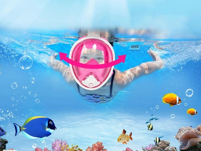 Masque complet avec tuba pour plongée et snorkeling S/M SP0762 RO