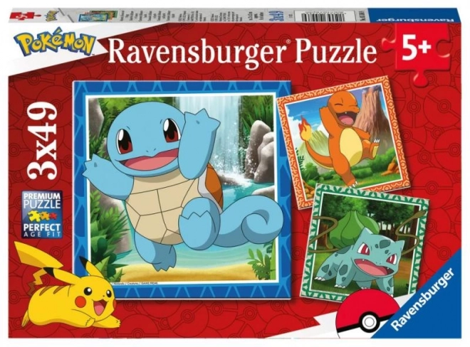 Puzzle Ravensburger Pokémon 3x49 pièces