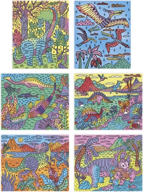 JANOD Maxi coloriages Dinosaures