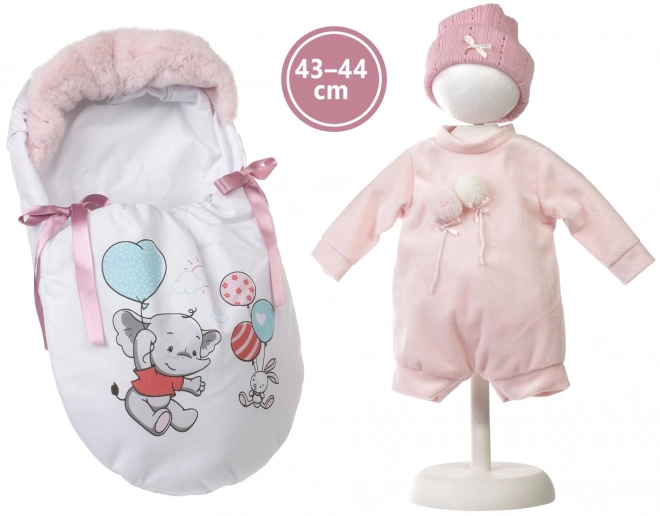 Llorens M844-52 tenue pour poupée bébé NEW BORN taille 43-44 cm