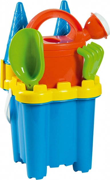 Androni set de sable château – hauteur 29 cm – Bleu